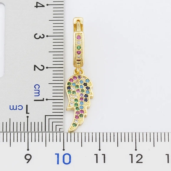 Feather Drop Earrings Kids - Picture 2 of 3